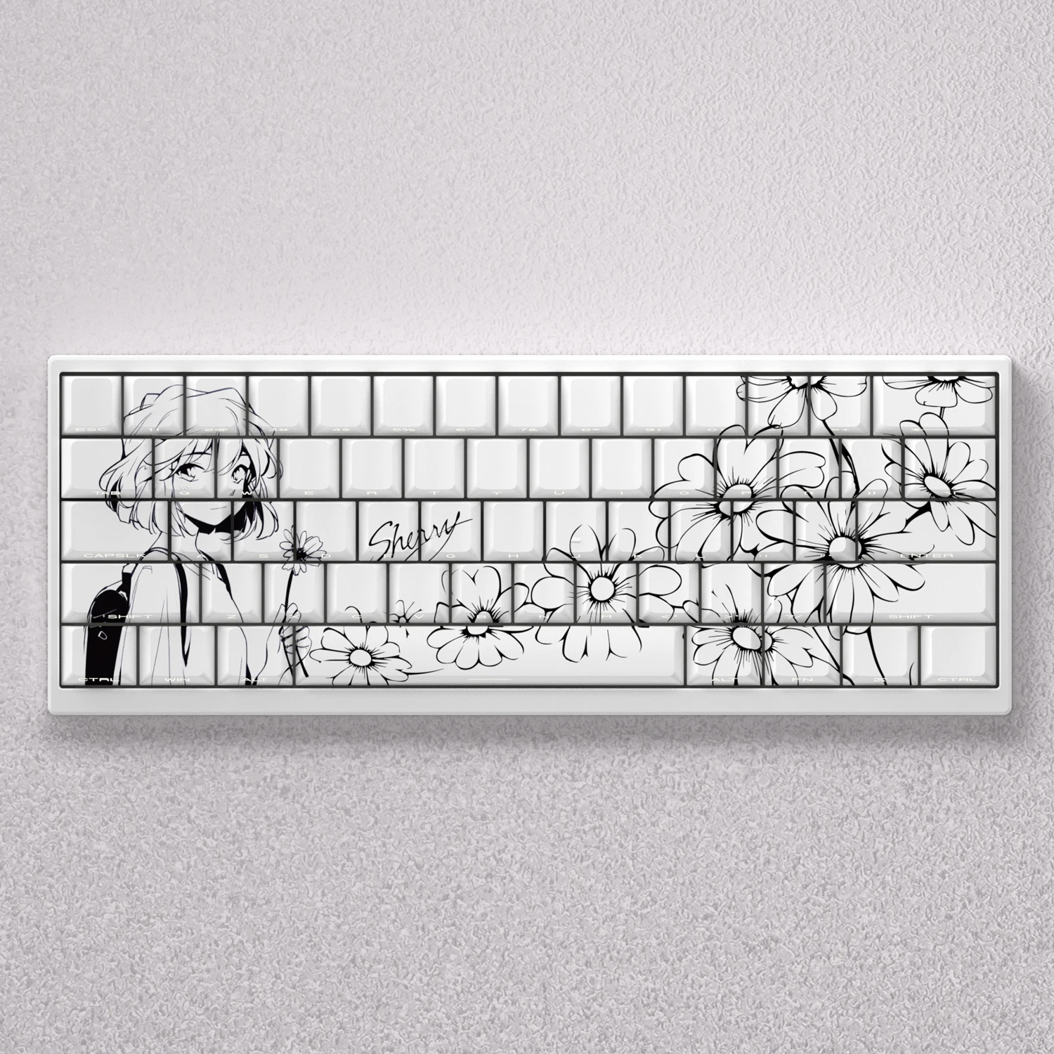 

Haiyuan Keycap Factory Height PBT Side Engraved Adapt 60 65 68 75 87 Keyboard