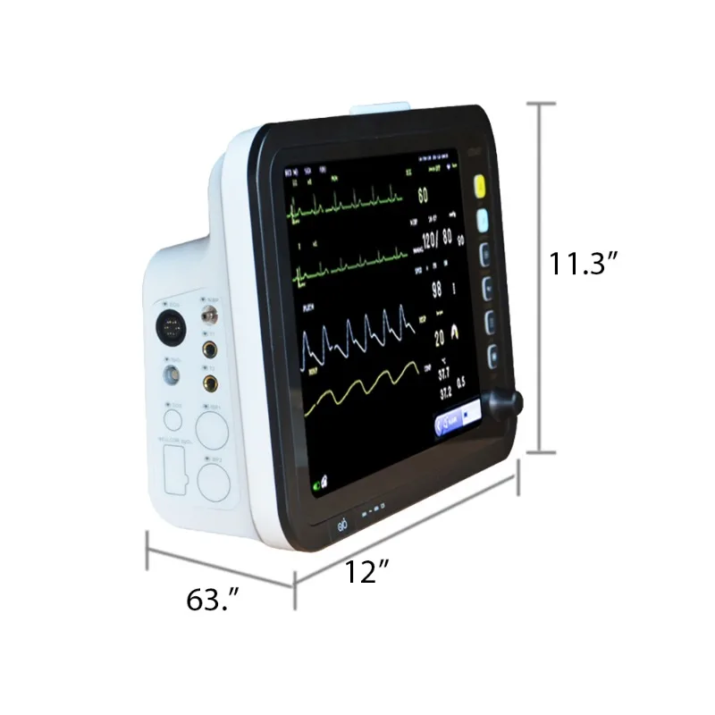 2026 Veterinary Equipments Mini Multi-parameter Vet Pet Veterinary  Bp Anesthesia Multiparametro Monitor Ibp Ppm-sv12 for Animal