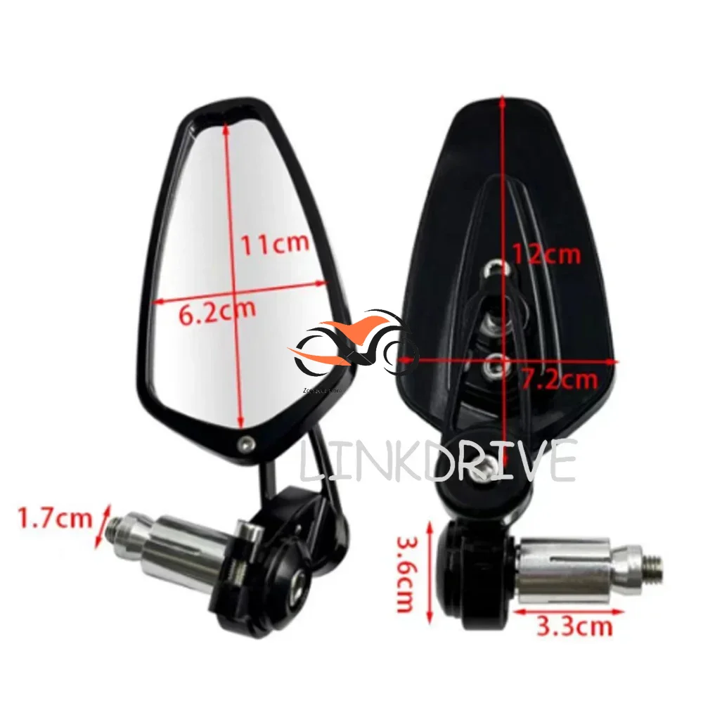 Motorcycle Mirror CNC Aluninum Handlebar End Rearview Mirrors for Yamaha YZF-R1 R3 R6 R15 YZF