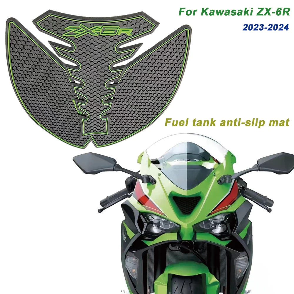 

For Kawasaki ZX6R ZX-6R ZX 6R 2023 2024 2025 Motorbike Accessories Side Fuel Tank Cushion Protect Knee Anti-skid Stickers