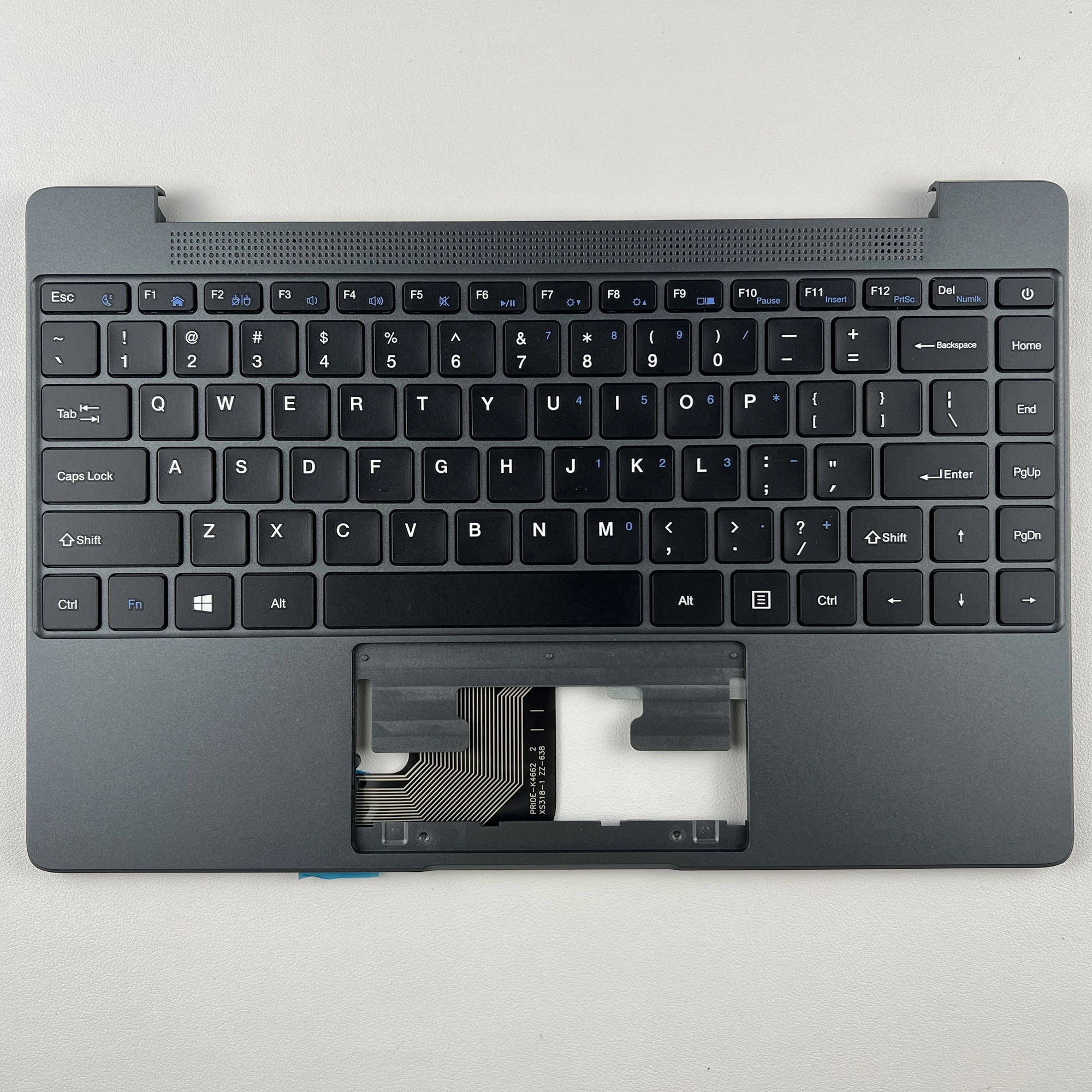 

US Laptop Keyboard For PRIDE-K4662 XS318-1 ZZ-638 (Gery Palmrest)