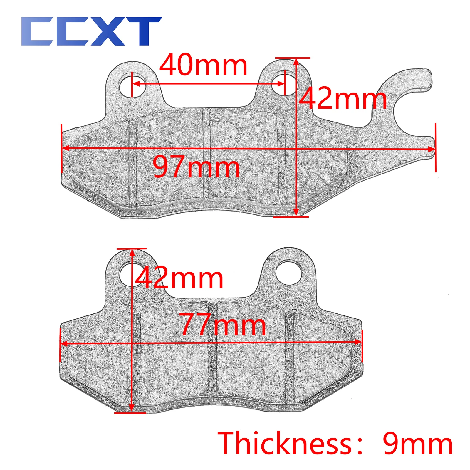 Rebel CA250 CMX KEEWAY RKS Front Brake Pads / Keeway Cruiser 250 Vento V-thunder COLT 250 Rear Brake Pads Motorcycle Universal