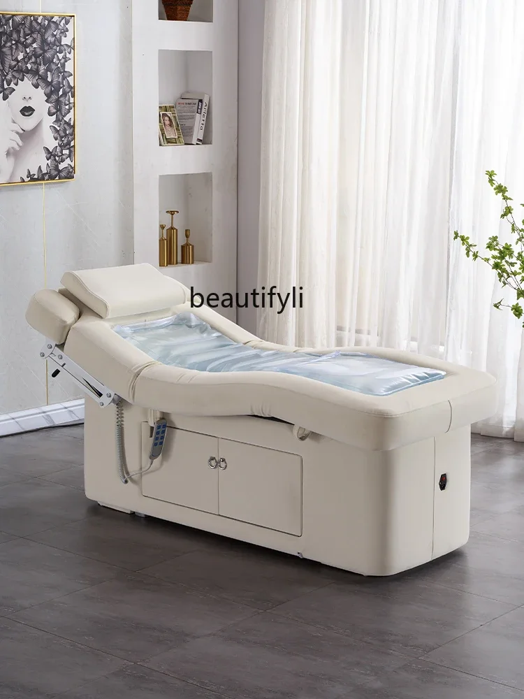 High-End Electric Spa Bed Beauty Salon Lifting Massage Intelligent Constant Temperature Heating Spa Facial Bed