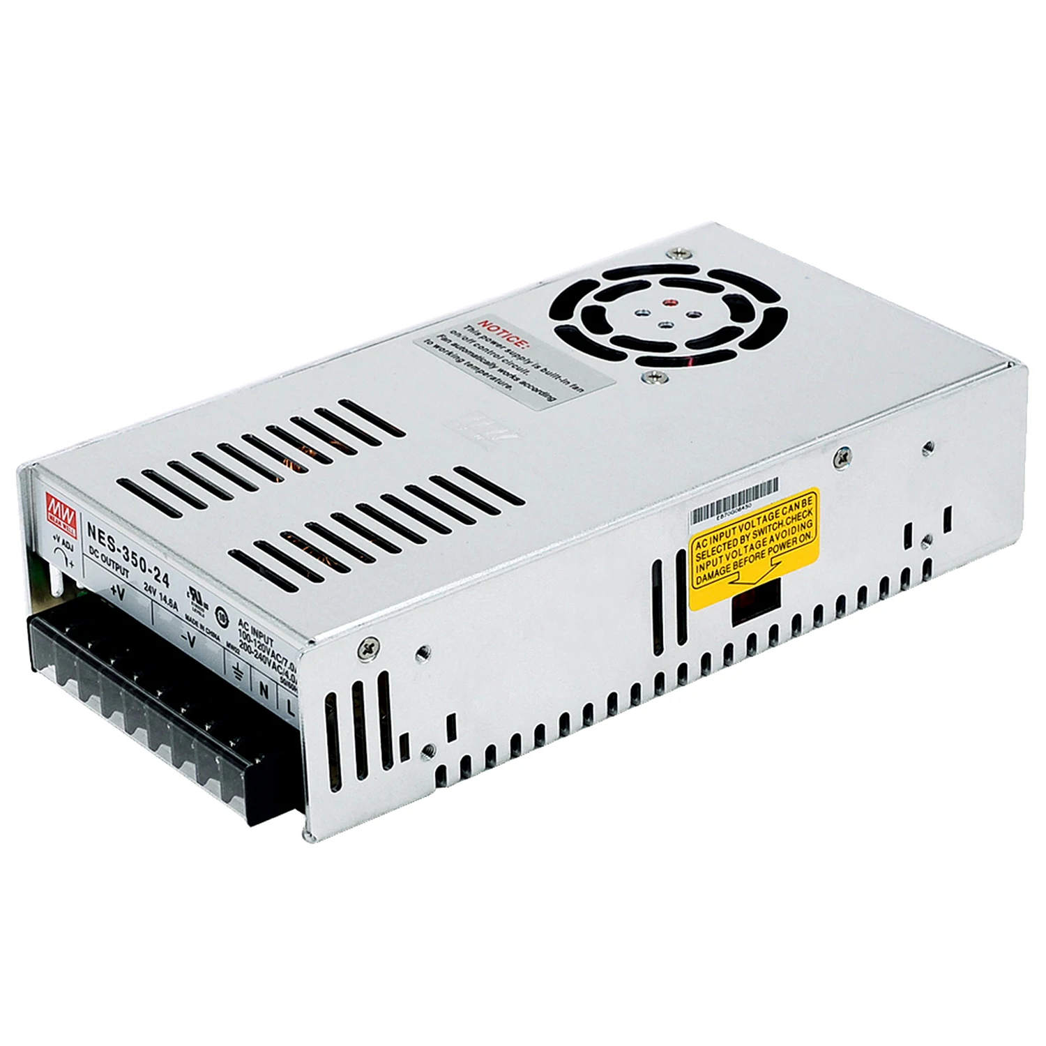 Mean Well NES-350-24 24V 15A 350W Single Output Green Power Supply - Industrial Grade, High Efficiency