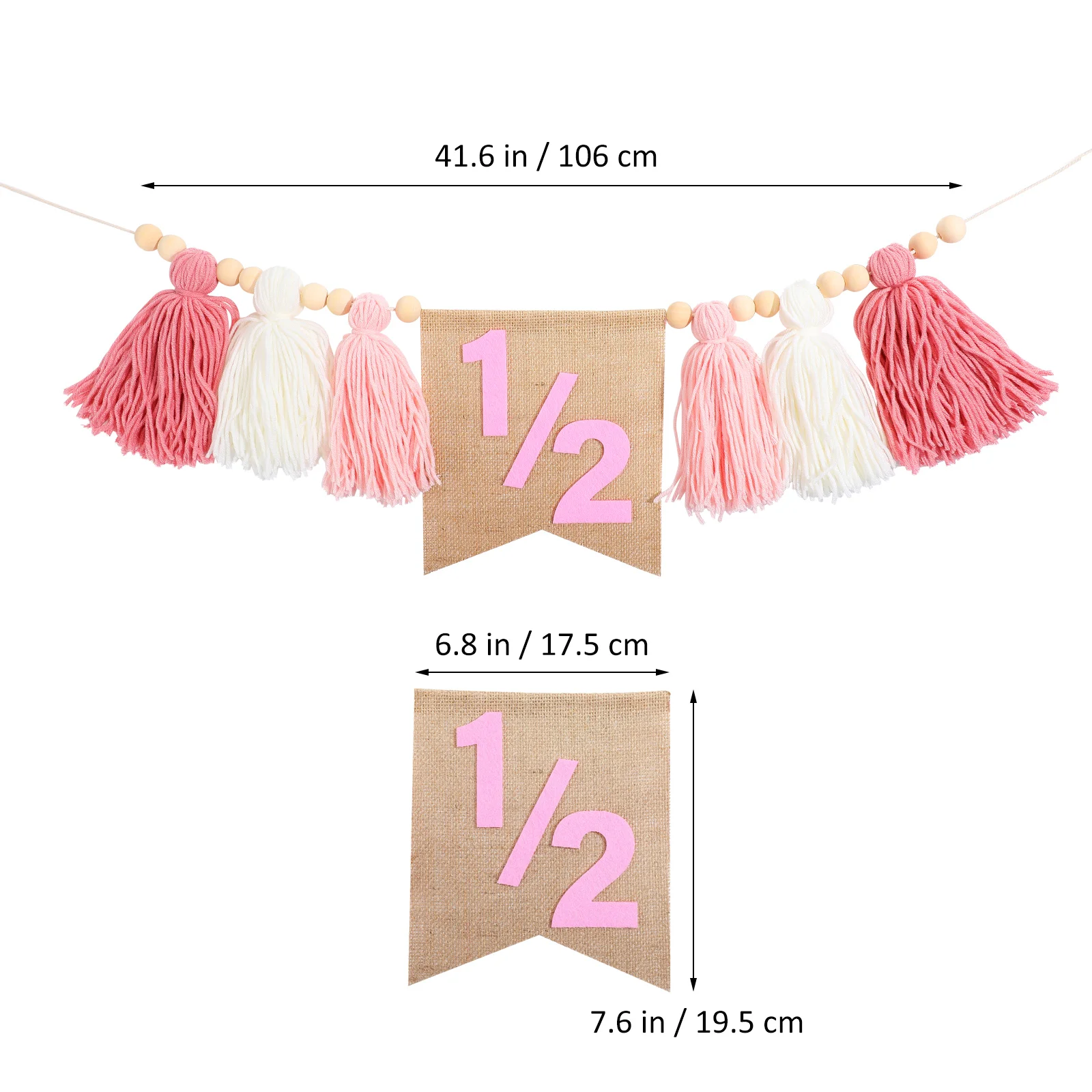 High Chair Banner Decorative Backdrop For Decorations Birthday Half Polyester Cloth Highchair Baby Girl Party