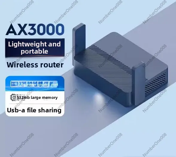 TR3000 AX3000 WiFi 6 Travel Router Pocket Size, 2.5Gbps WAN USB-C Power VPN OpenWrt for Hotel Home Office