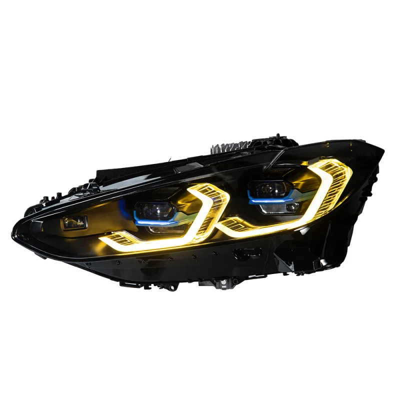 

￼ Suitable for BMW 4 Series G22 G23 G26 M4 Modified LED Laser Headlight Assembly Dual Color Golden Eye