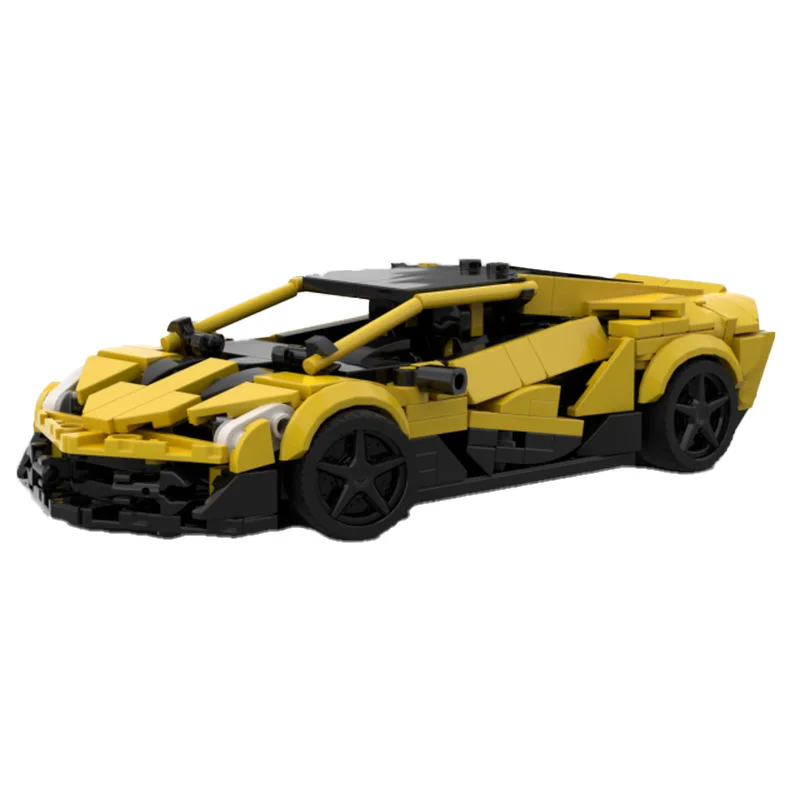 

419 PCSCity Yellow Luxury Speed Supercar Bricks ​​Model Creative Building Blocks DIY Assembly Toys For Kid Great Christmas Gifts