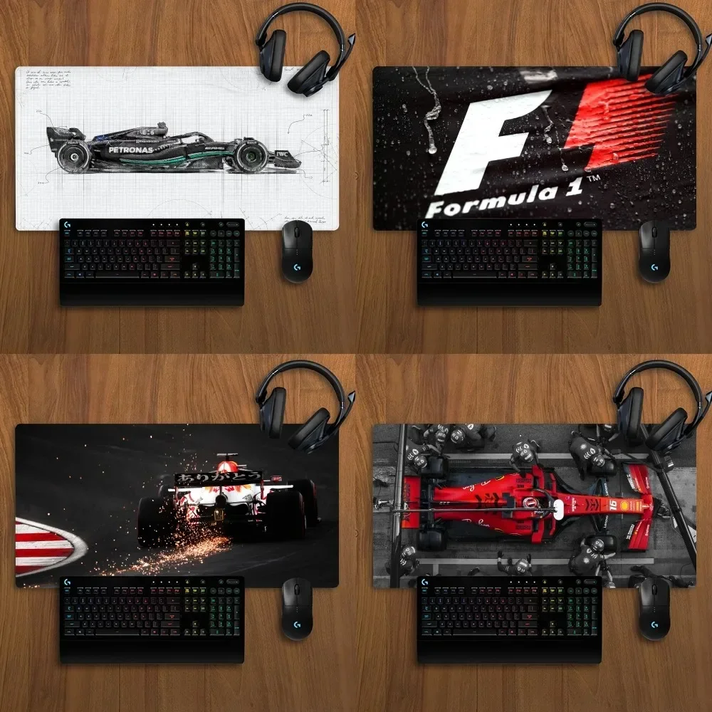 Formulas 1 F1 Mousepad Non-slip Lockedge Office Student Gaming Thickened Large 900x400 Writing Mat  Cushion Office Accessories