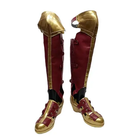 Kvinna Diana Prince Wonder Cosplay Skor Stövlar Anime Halloween Anpassad 10 best sales Wonder Woman-stövlar - №3