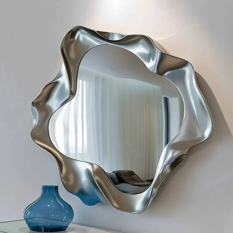 Modern Unbreakable Mirror Decor Bathroom Antique Compact Desk Wall Mirror Decor Art Infinity Custom Badezimmerspiegel Home Decor