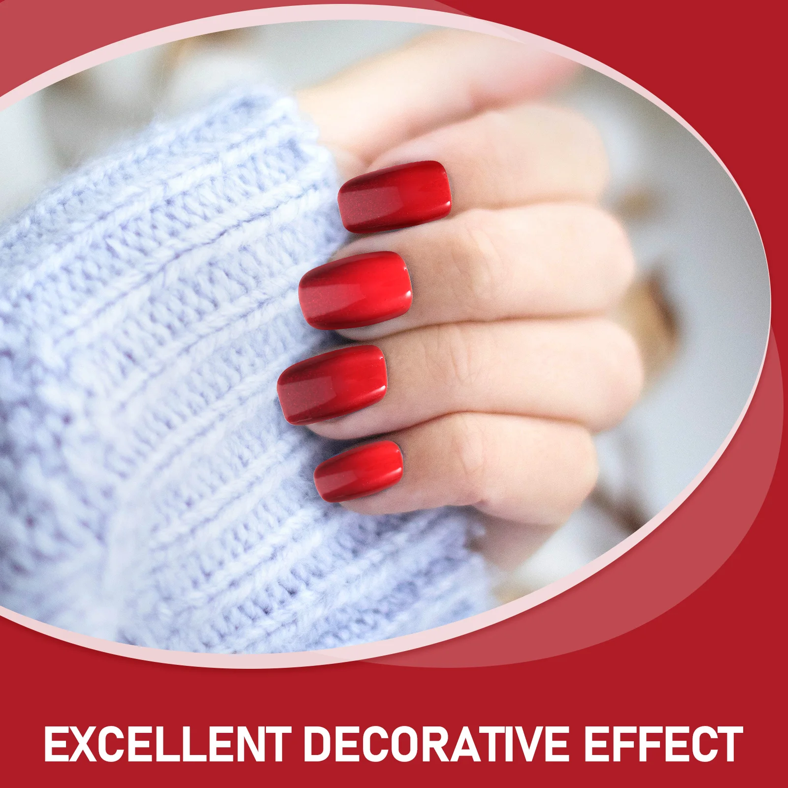 

24 Pcs Cat Eye Nail Tips Press On Nails Artificial Acrylic Decorative False Nails Women Manicure Materials