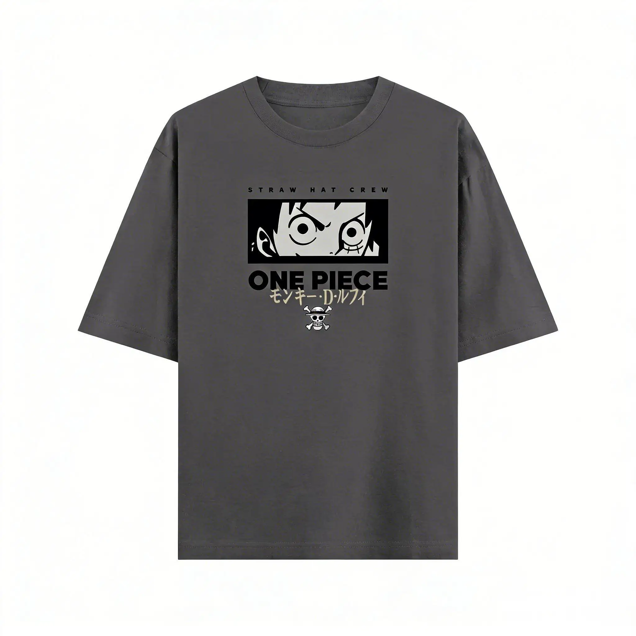 Een Stuk Strohoed Luffy Anime T-shirt Mannen Vrouwen Korte Mouw Zomer Grafische Tee Streetwear Casual Tops 2026 Y2k Kids Unisex