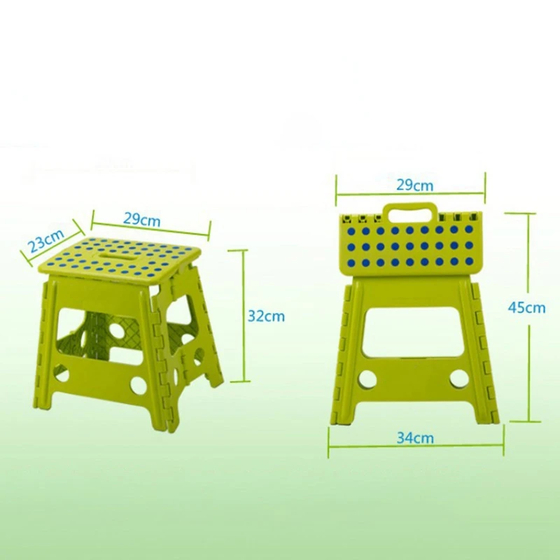 ABNL Folding Step Stool Portable Chair Seat For Home Bathroom Kitchen Garden Camping Kids Handle Portable Folding Stool