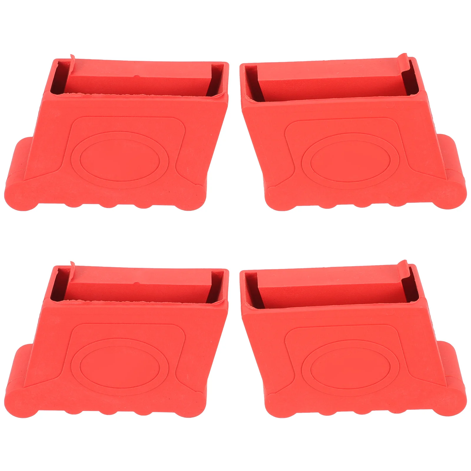 

4pcs Nonslip Feet Cover Rubber Replacement Cover For Step Extension Ladder Home Floor Protector Durable Deep Ridges Ladder