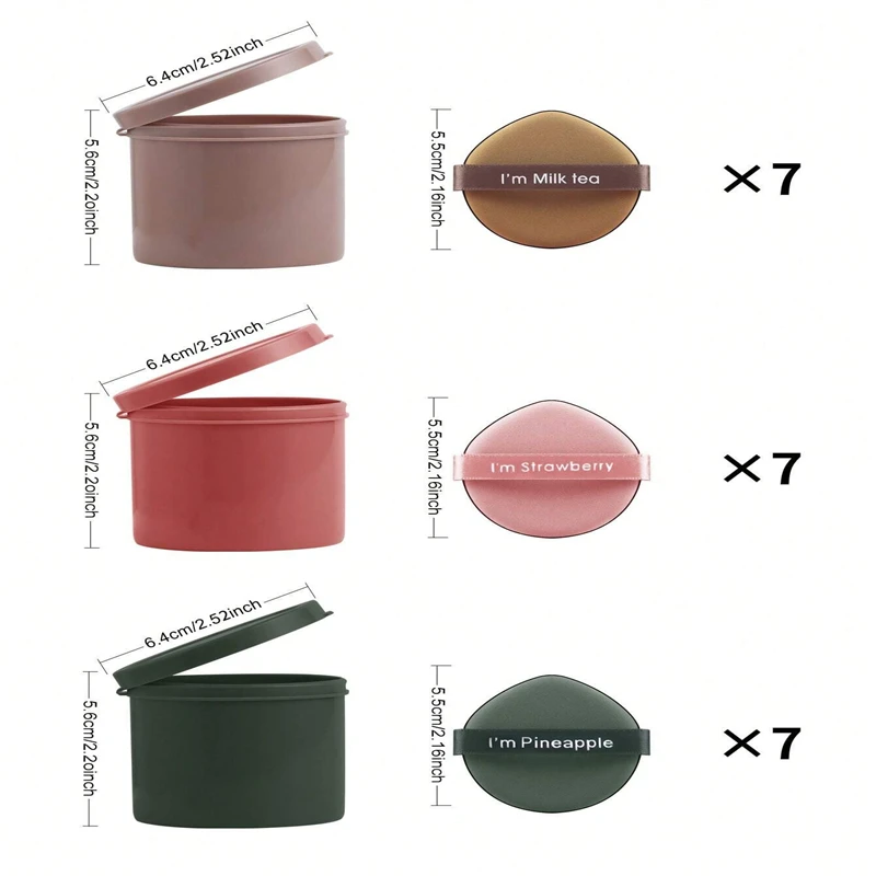 High Density air cushion Super Soft round Setting wet dry dual-use liquid foundation Powder beauty Ribbon puff with customized