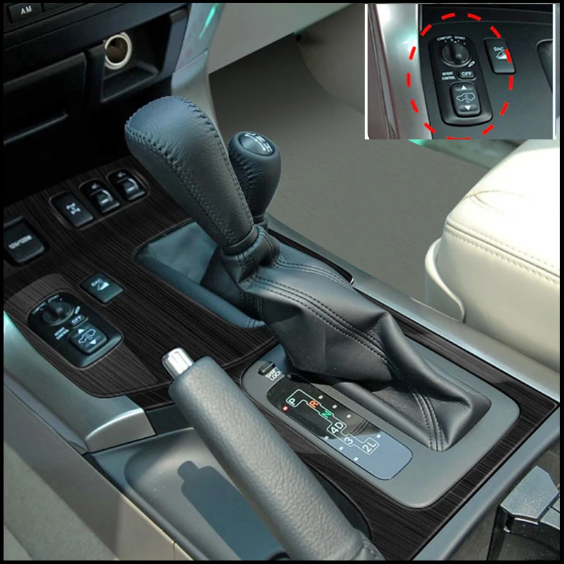 For Toyota Land Cruiser Prado LC120 FJ120 2003~2009 Gear Shift Box Panel Cover Trim Decorative Frame Car Accessories