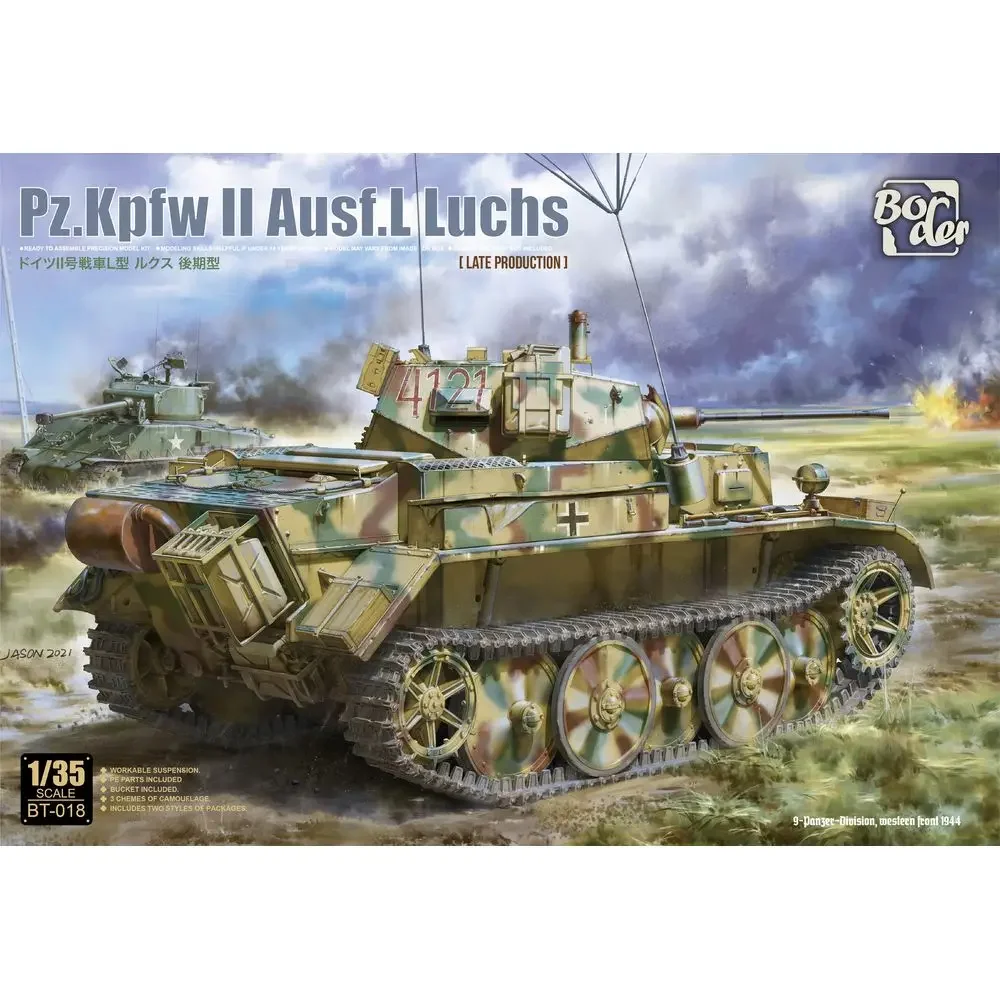 

Border BT-018 1/35 German Pz.Kpfw II Ausf.L Luchs Late Production - Scale Model Kit