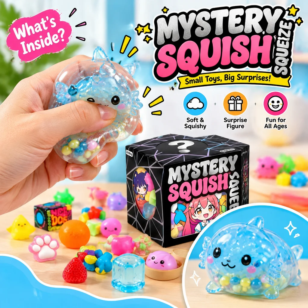 Mix Squishy Blind Box Random Surprise Squeeze Toys Cute 1 Pcs Guaranteed Funny Fidget Toy for Stress Relief