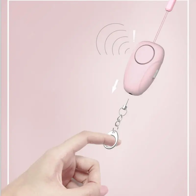 Safe Sound Personal Alarm 120 DB Personal Anti-Wolf Alarm USB Charging Small Cute Women Portable Security Keychain For Girls
