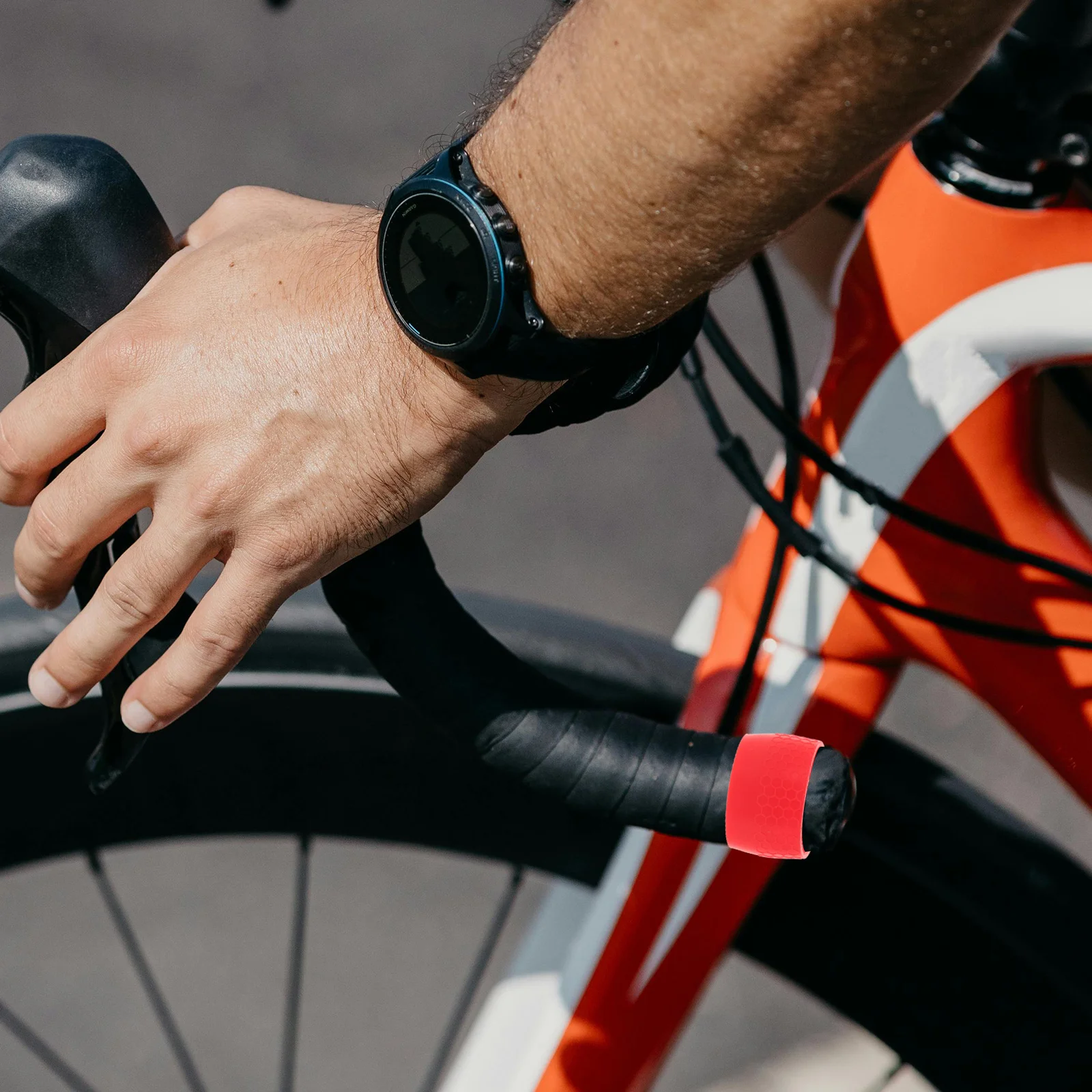 

2Pcs Silicone Handlebar Fixing Ring Secure Grip Bike Tape for Wet Conditions Road Cycling Mountain Bike Scooter Handle Wrap