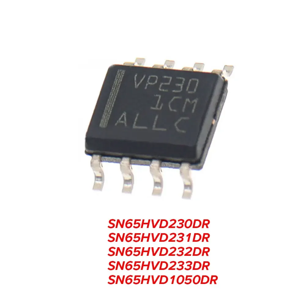5PCS SN65HVD230DR SN65HVD231DR SN65HVD232DR SN65HVD233DR SN65HVD1050DR 65HVD230 65HVD231 65HVD232 65HVD233 65HVD1050 SOP-8