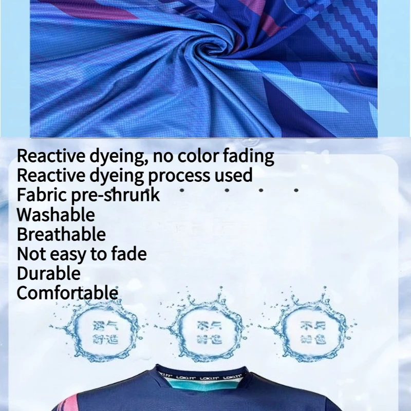 LOKI Beyond Men Women Table Tennis T-Shirt Unisex Quick Dry Sweat Absorbent Breathable Short Sleeve Ping Pong Top Size S-4XL
