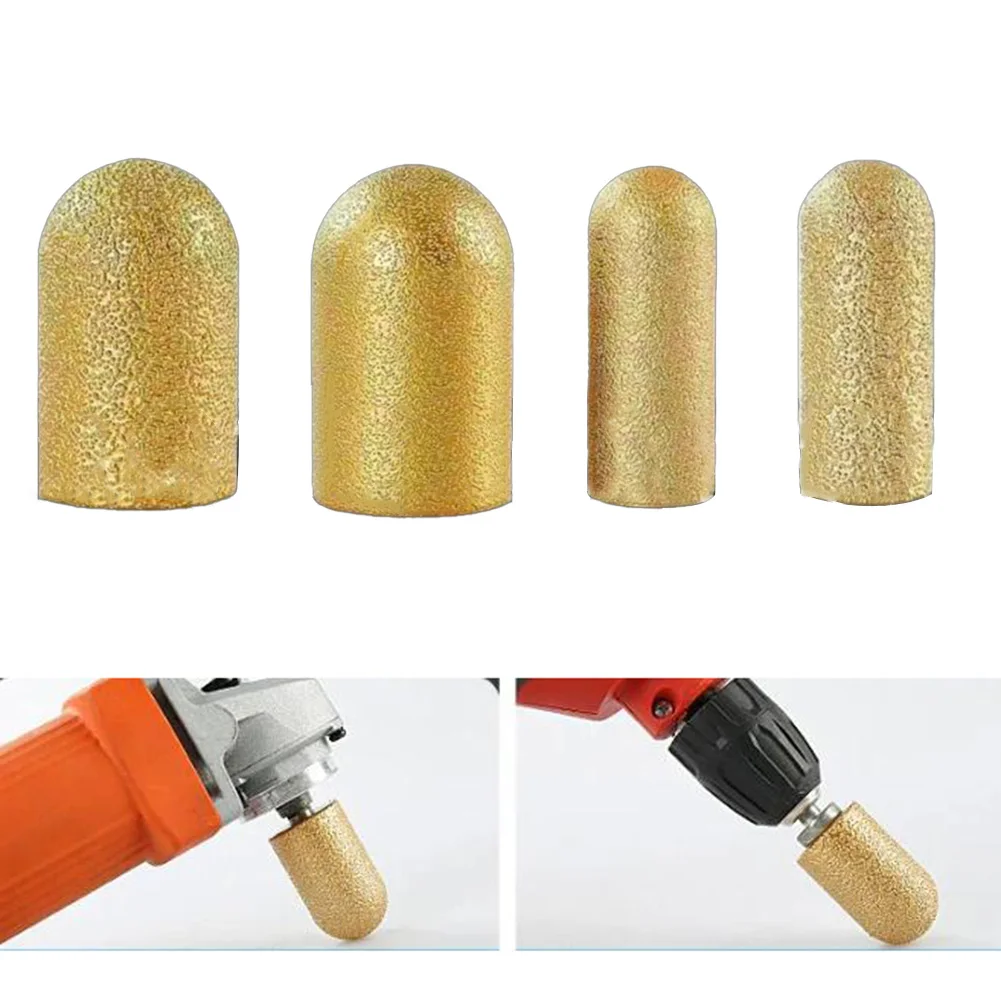 Diamond Brazed Finger Bit Grinding Wheel Milling Cutter Trimming Grinding Head Suitable For Marble, Quartz Stone Countertops