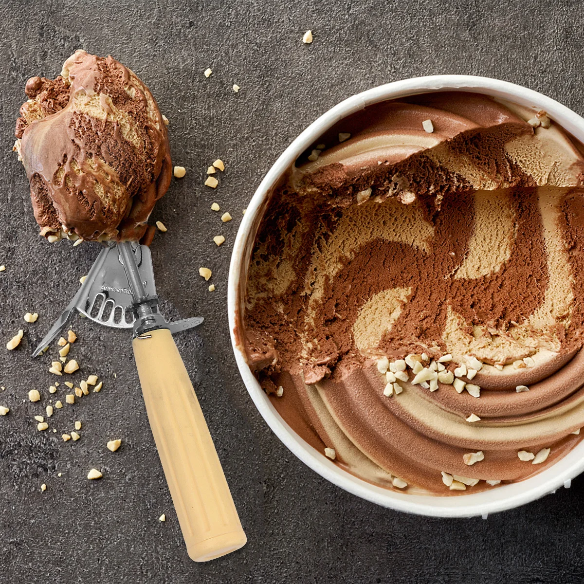 

Ice Cream Scoop Dessert Spoon Fruit Baller Home Cafe Restaurant Use Lightweight Ergonomic Design Muffin Ice Ball Maker Tableware