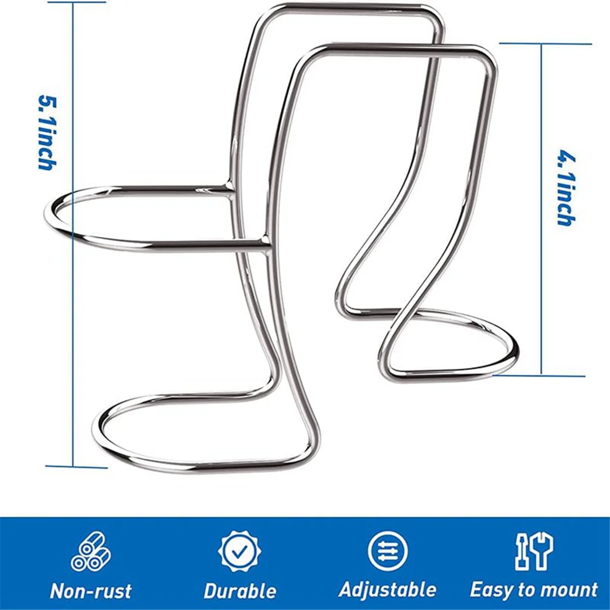 HOT Stainless Steel Washing Machine Drain Hose Holder Hook, Universal Utility Sink Hose Clamp, Laundry Tub Hose Guide Clip