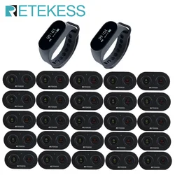 Retekess Wireless Waiter Pager Calling System 2 TD112 Waterproof Watch Recevier 25 TD036 Call Buttons For Hookah Restaurant Cafe