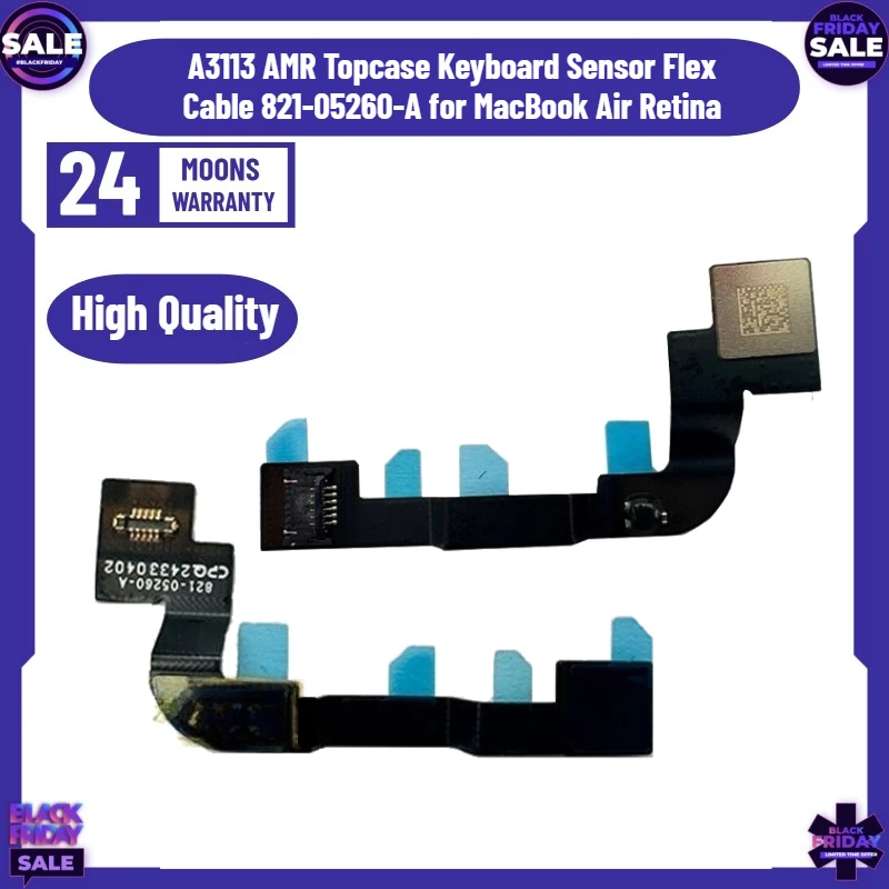 

New A3113 AMR Topcase Keyboard Sensor Flex Cable 821-05260-A for MacBook Air Retina 13.6" M3 2024 Year