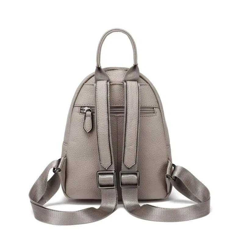 Mini Genuine Leather Backpack Women Casual Daily Use Real Cow Leather Bagpack Alligator Pattern Cowhide Travel Shoulder Bag