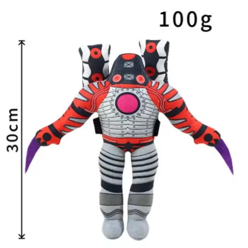 Newest Skibidi Toilet Clockman Titan TV Man Speakerman Plush Toys Horror Game Cartoon Stuffed Doll Kids Birthday Christmas Gifts