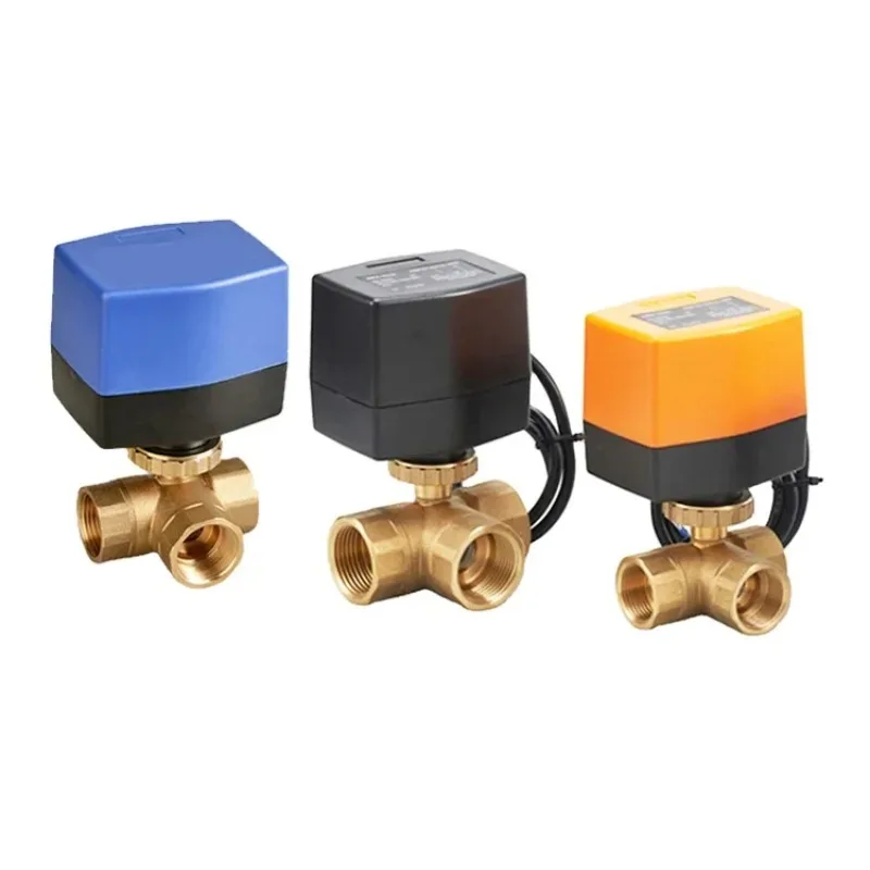 220V HVAC Electric Actuated Motorized Valve Water Flow Control with Floating Ball Valve ODM OEM