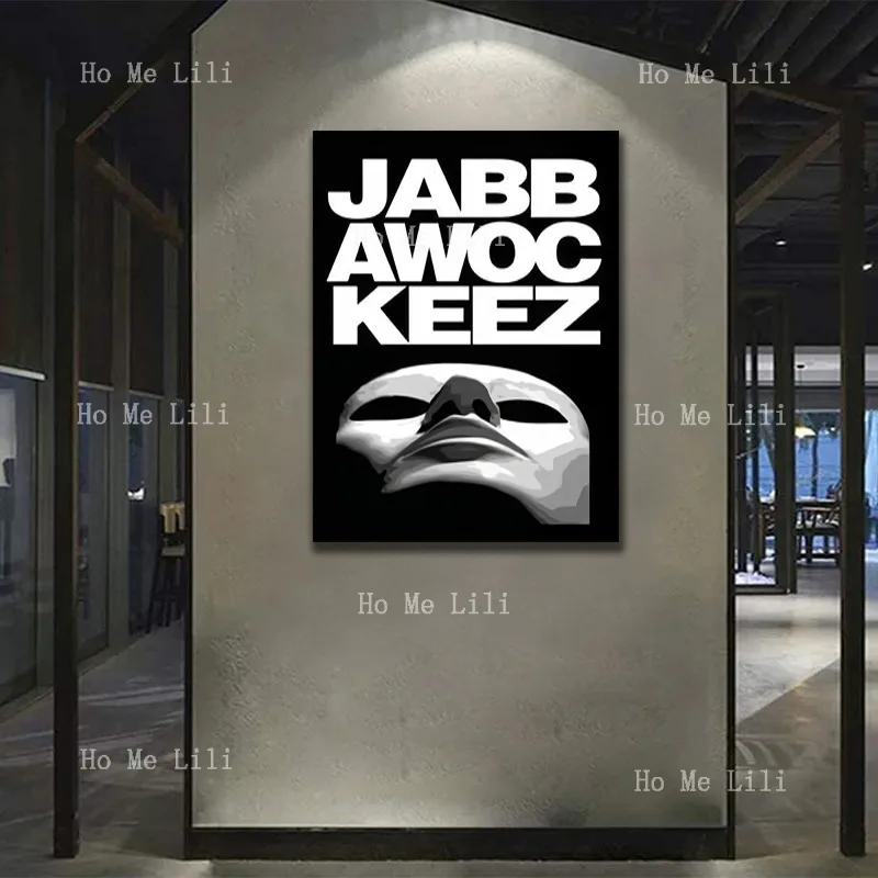 Маска Jabbawockeez, черный холст, постер с принтом для гостиной, стена без рамы, украшенная искусством