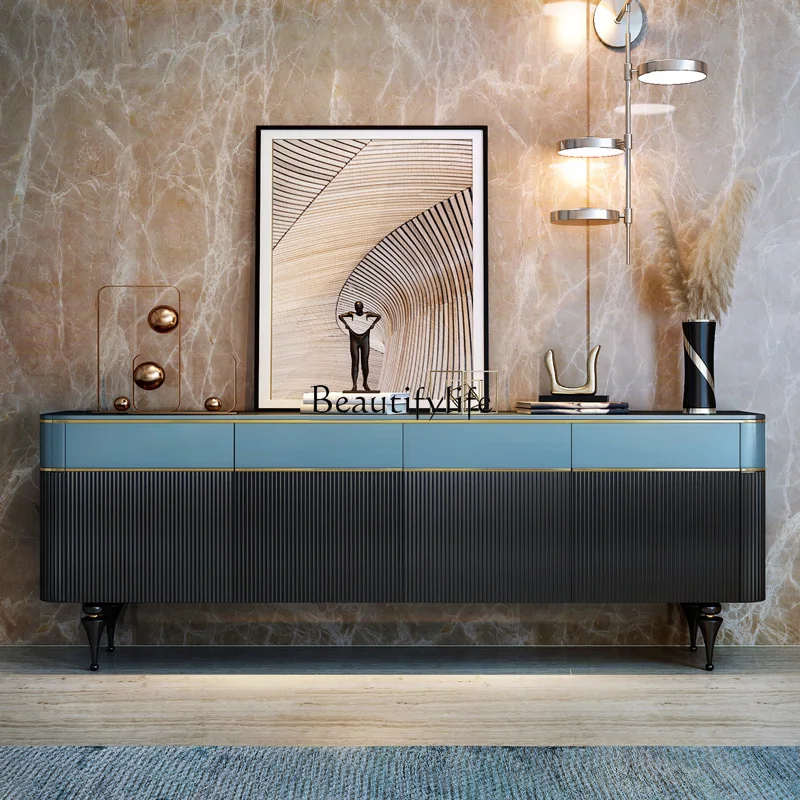 

Italian light luxury TV cabinet villa living room modern simple designer new floor cabinet