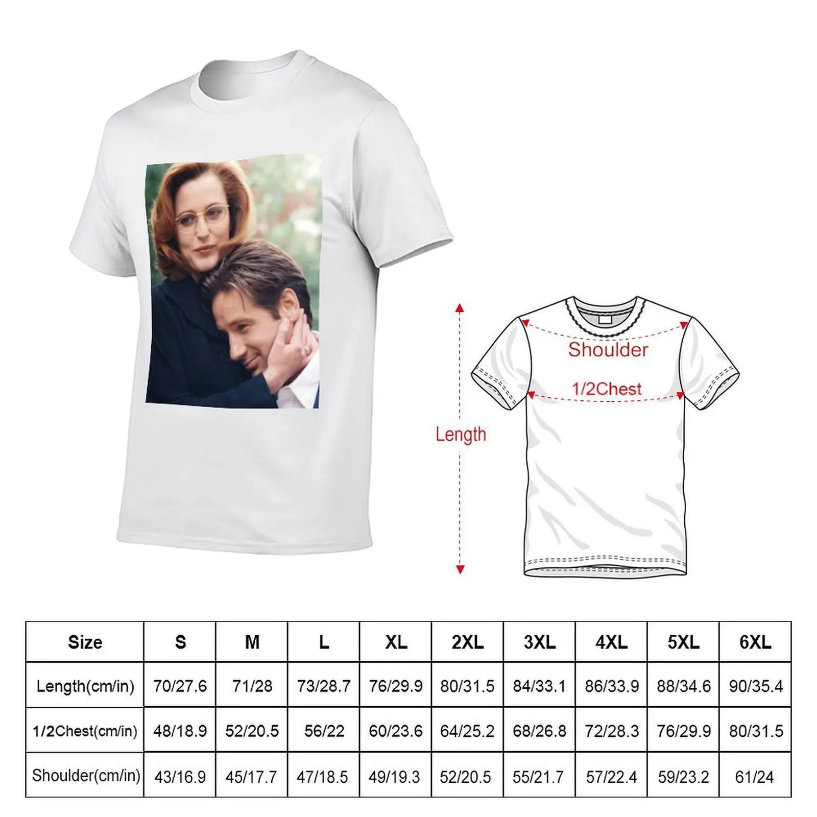 dana scully x files fox mulder T-Shirt Work Duty Casual T-Shirt