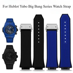 Lightweight Breathable Silicone Watchbands for Hublot Yubo Big Bang Series Soft Waterproof Sweatproof Strap 27 X17mm