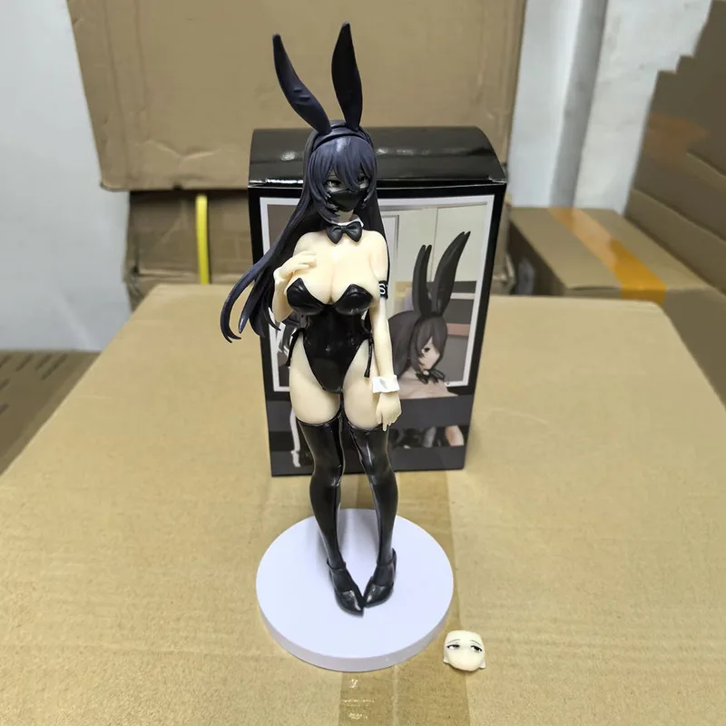 Figurka Hentai Kuro Bunny Kouhai-Chan 24cm, seksowna królicza dziewczyna, kolekcjonerska figurka akcji z PVC dla dorosłych, model zabawki, prezent dla fanów.