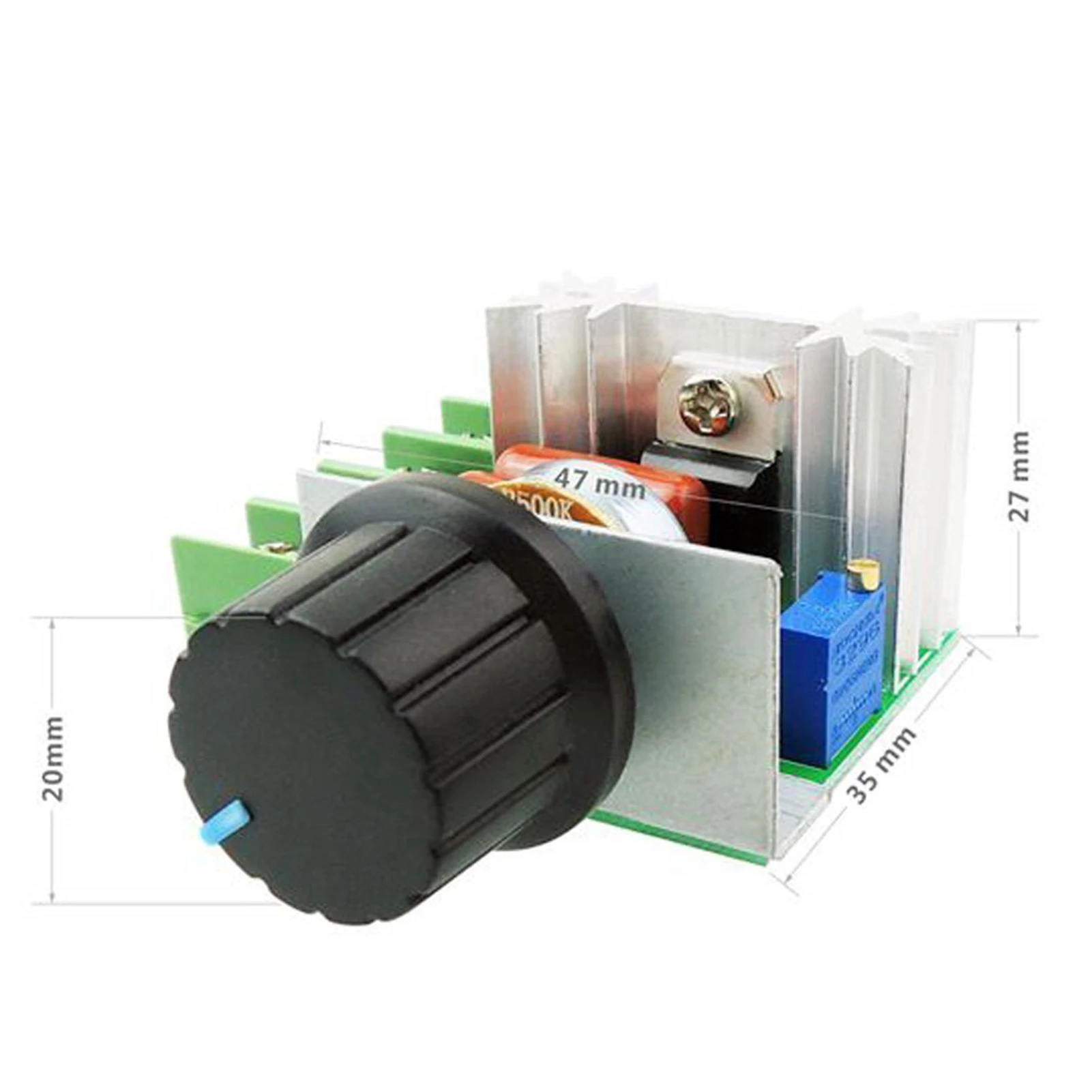 2000W PWM Alternating Current Motor Speed Control Module Dimmer Governor50-220V Adjustable Voltage Adjuster
