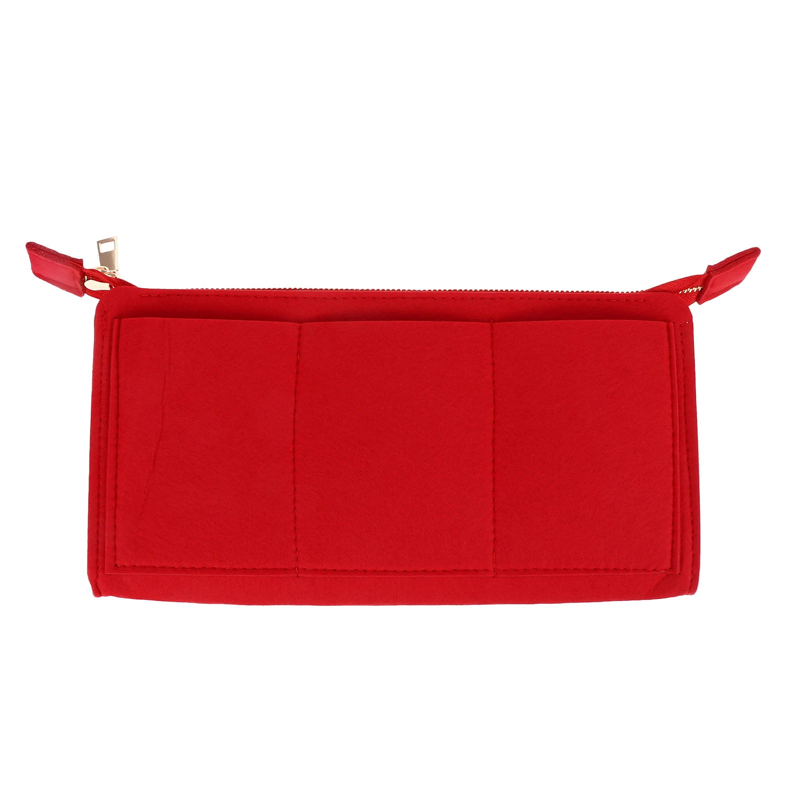 

1pc Foldable Felt Storage Bag Multi Layer Classified Travel Portable Toiletry Woman Large Space Tidy Breathable Durable