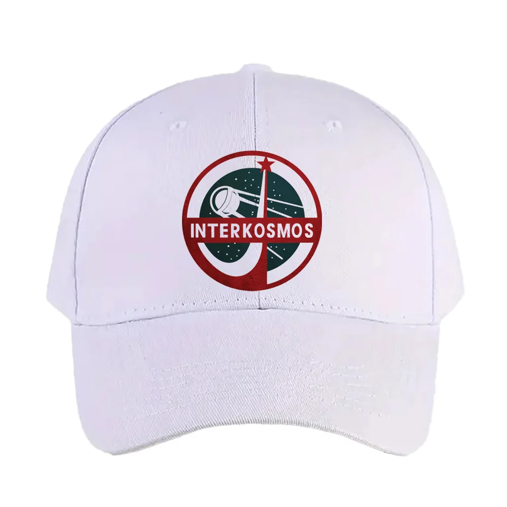 Vintage Interkosmos space program Sputnik Satellite Cap summer woman Man Adult Hat Printed Baseball Caps Trucker Cap