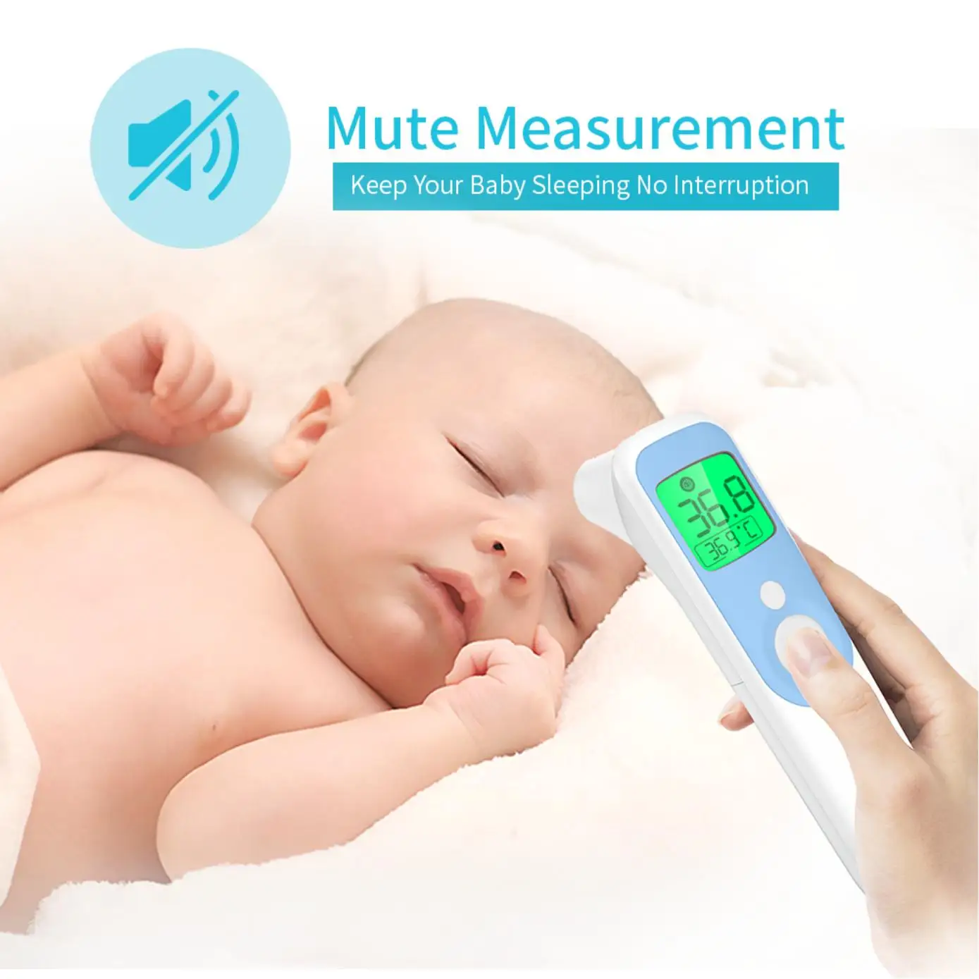 Home electronic thermometer infrared precise ear temperature home forehead temperature gun baby temperature measurement