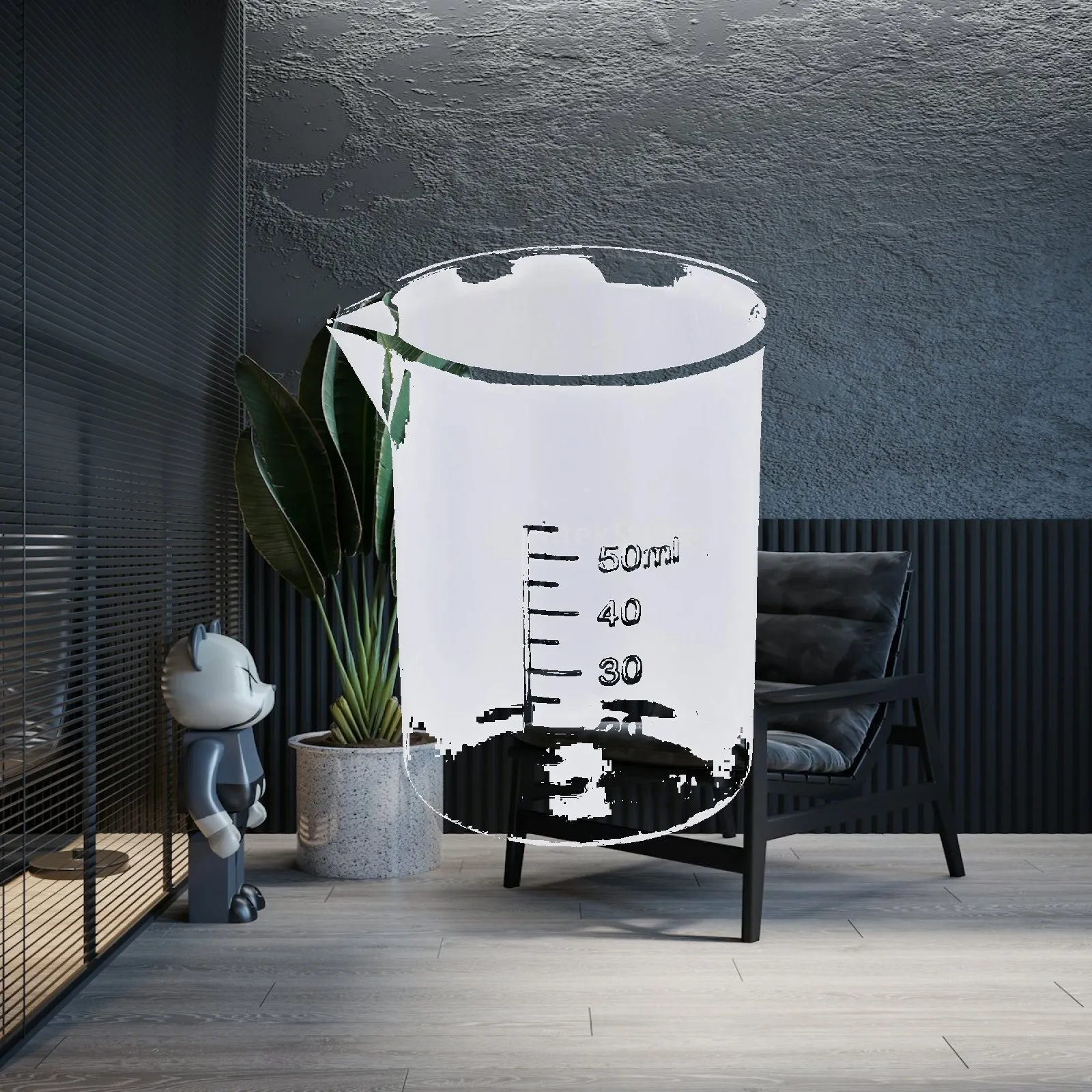 Crystal Clear Measuring Cup Plastic Graduated Beaker for Precise Mixing and Laboratory Applications