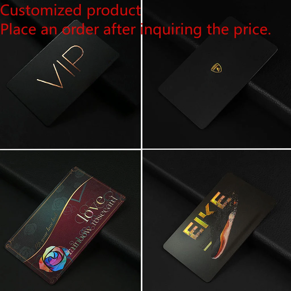 Customized product Factory Supply Matte Black Metal NFC Business Access Control Card Eco-Friendly Gift VIP Card