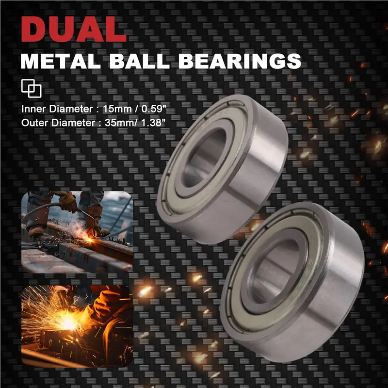 2026 New 6202Z Dual Metal Pair Deep Groove Radial Ball Bearing 15 X 35 X 11Mm