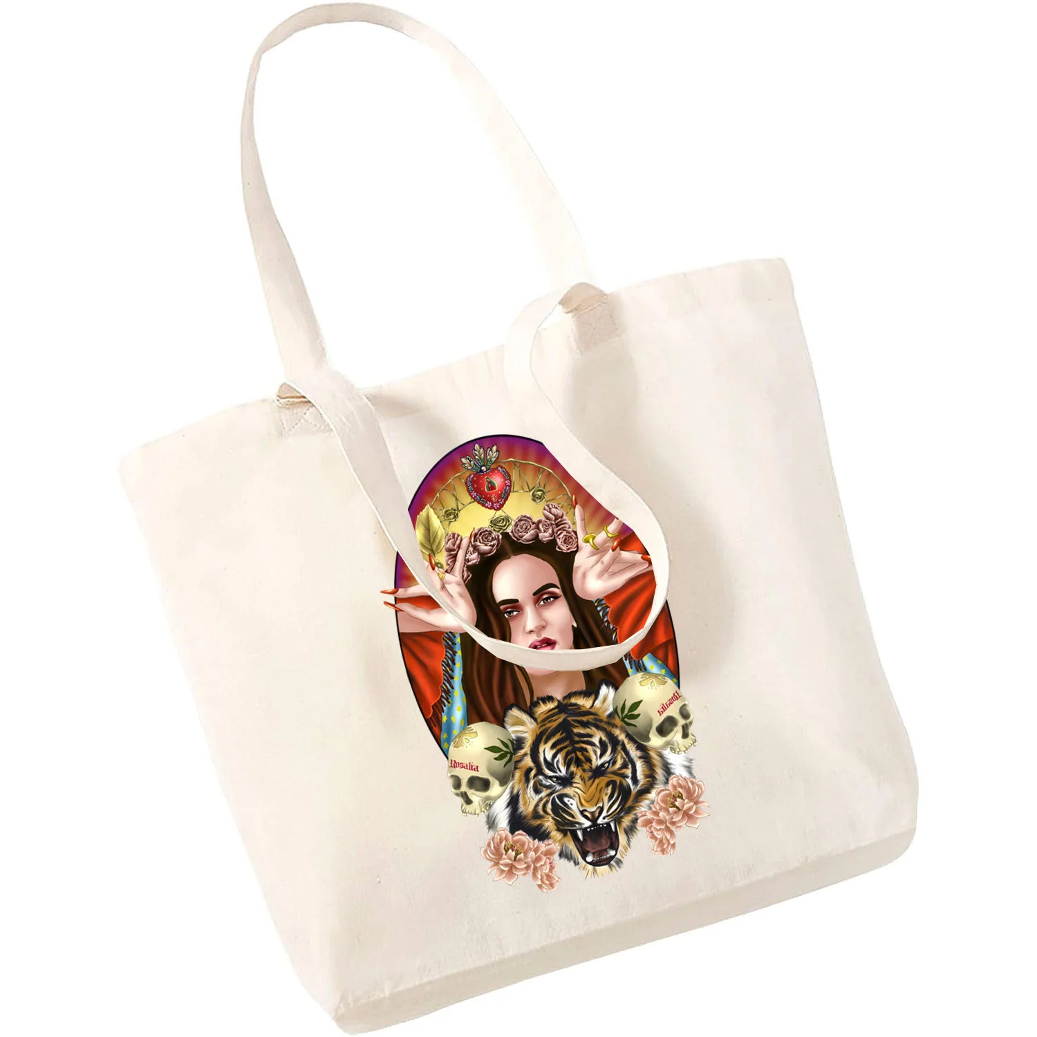 Lana Del Rey Ldr Vintage Supermarket Bag Women/men\'s Print Daily Use Large Capacity Handbags