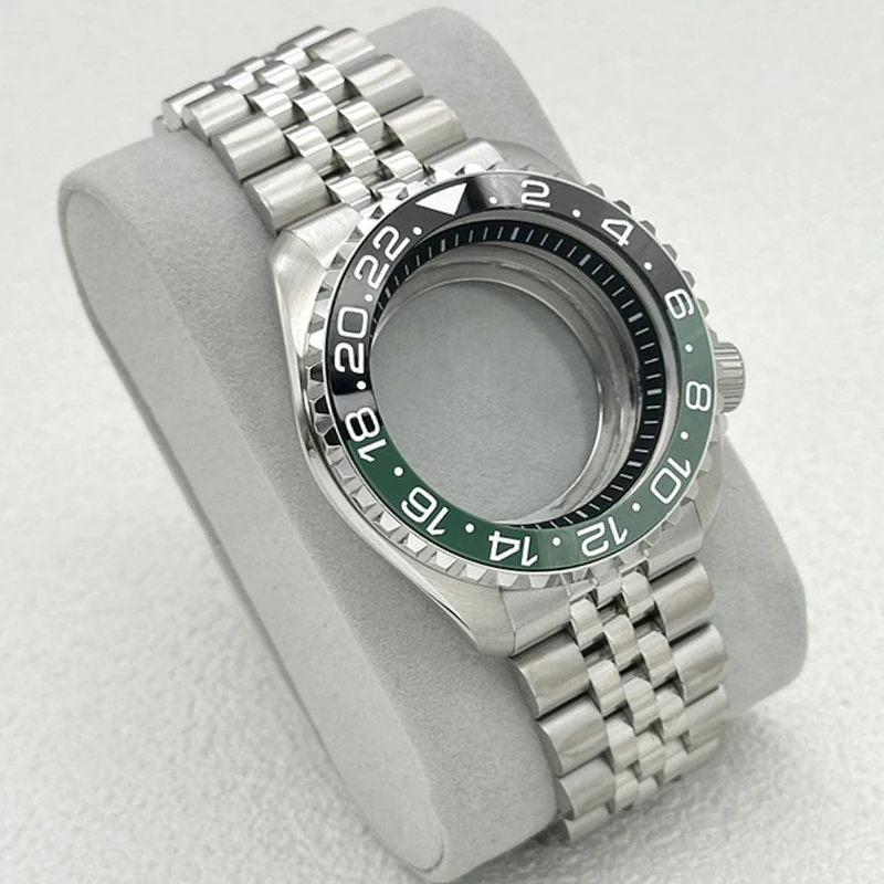 42mm SKX Case SKX007 Watch Case Bracelet Domed Double-Layer Sapphire Crystal NH36 Case Fit NH35 NH36 4R 7S Movement 28.5mm Dial