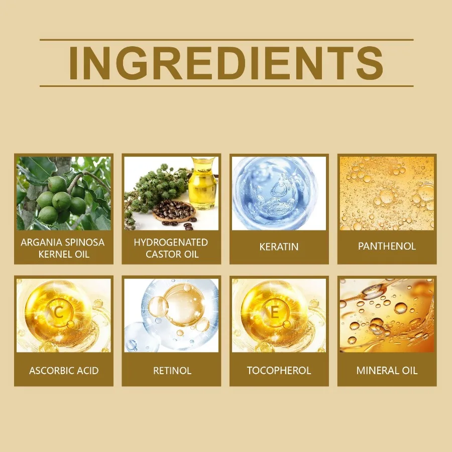 Hoegoa アルガン ヘアケア オイル リペア ドライ スプリット ヘア 滑らかで光沢のあるヘアケア オイル